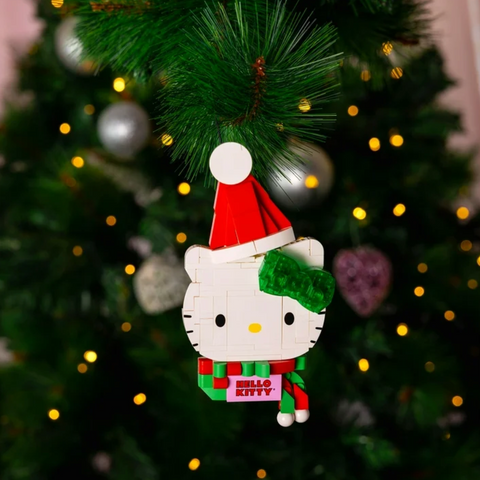 Brickcraft Hello Kitty Lights Out Grinch Decoration Building Kit (152-Piece Set), Christmas Decoration, Holiday Collectible Brick Toy