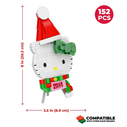 Brickcraft Hello Kitty Lights Out Grinch Decoration Building Kit (152-Piece Set), Christmas Decoration, Holiday Collectible Brick Toy