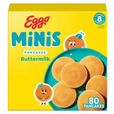 Eggo Minis Original Pancake Bites, Frozen Breakfast, 28.2 oz, 80 Count