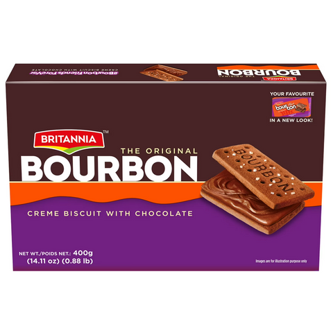 Britannia The Original Bourbon, Crème Biscuit with Chocolate, 14.11 oz