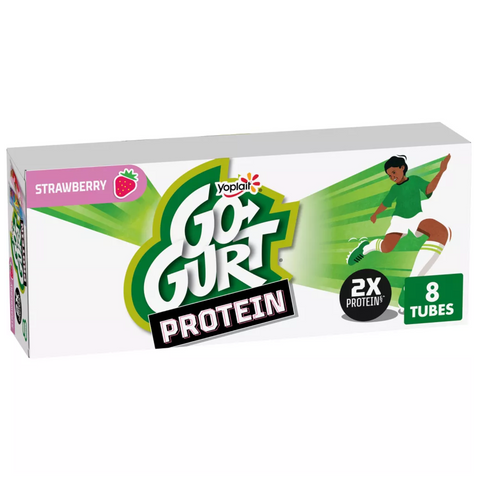 Yoplait Go-GURT Protein Strawberry Yogurt, 16oz, 8 Count