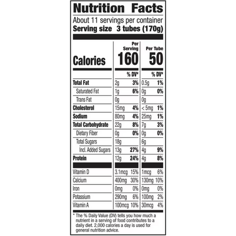 Yoplait Go-Gurt Protein Kids Yogurt, Variety Pack, 2 oz., 32 Count