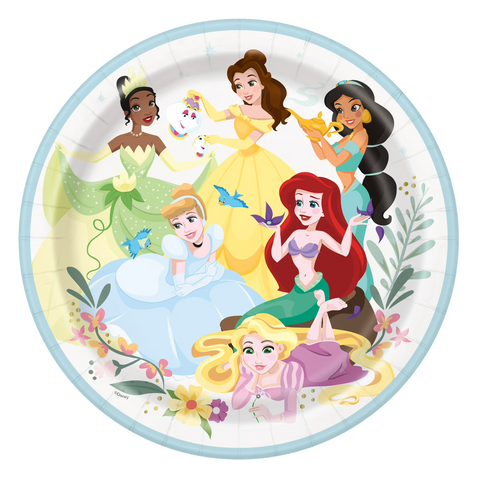 Disney Princess Round 9" Dinner Plates, 8 Count