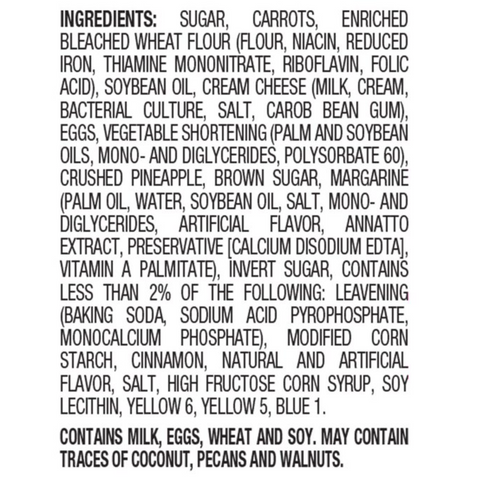 Freshness Guaranteed Carrot Cake with Cream Cheese Icing, 36oz