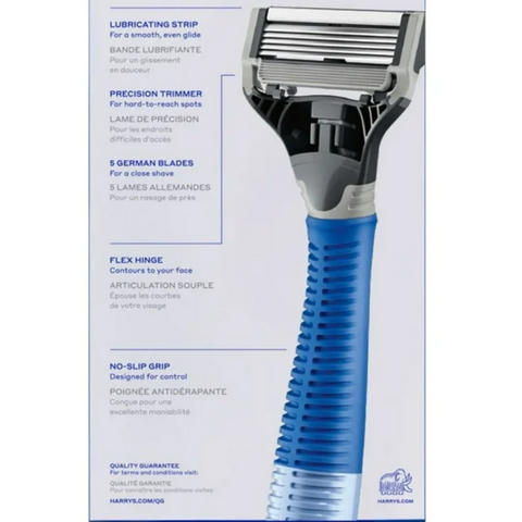 Harry's Shaving Razor for Men with 2 Razor Blade Refill Cartridges