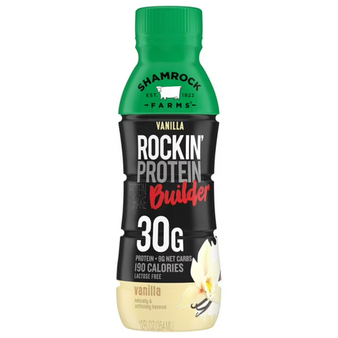 Shamrock Farms Lactose Free Rockin' Protein Builder, Vanilla, 12 fl. oz.