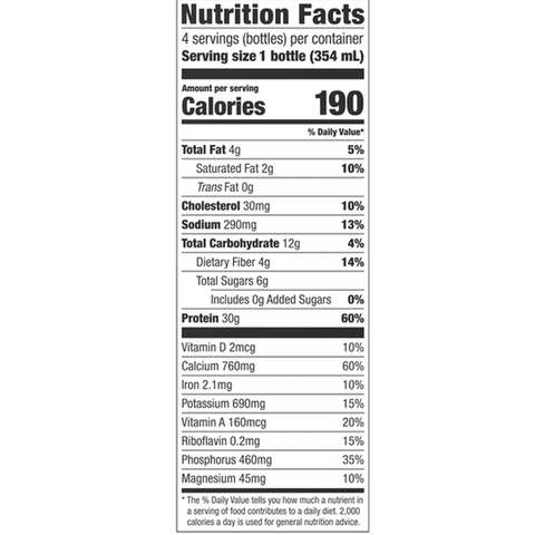 Shamrock Farms Rockin' Protein Builder Chocolate Protein Shake, 12 fl oz, 4 Count