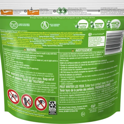 Gain Flings Laundry Detergent Packs with Oxi Boost and Febreze, 12 Count