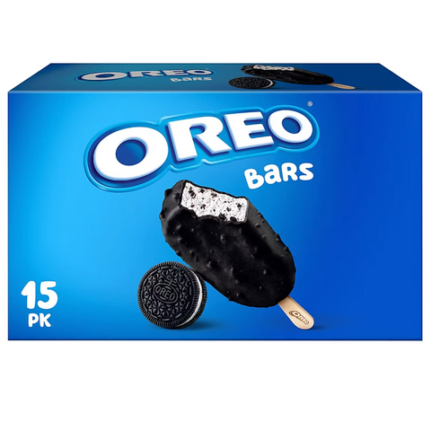 Oreo Frozen Dairy Dessert Ice Cream Bars, 15 Count