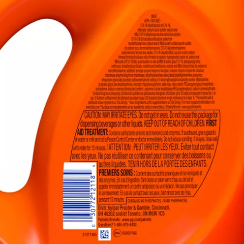 Tide Original HE Deep Cleaning Concentrated Liquid Laundry Detergent Soap, 40 oz