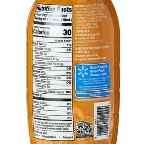 Great Value Vanilla Caramel Coffee Creamer, 32 fl oz