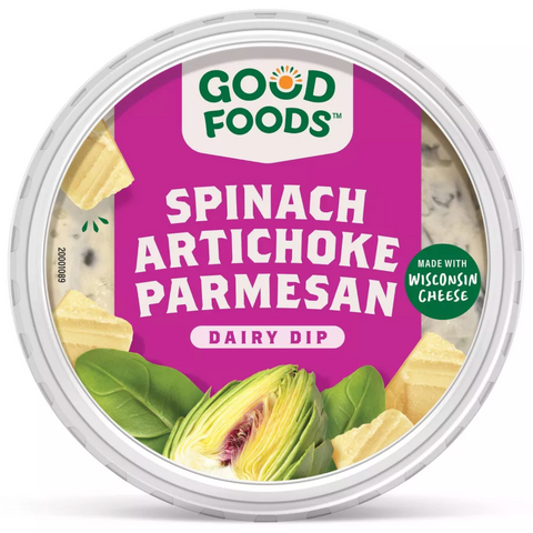 Good Foods Spinach Artichoke Parmesan Dairy Dip, 8oz