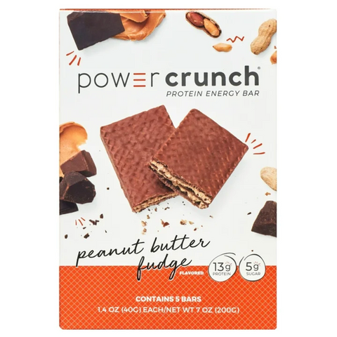 Power Crunch Original Protein Energy Bars, Peanut Butter Fudge, 1.4 oz, 5 Count