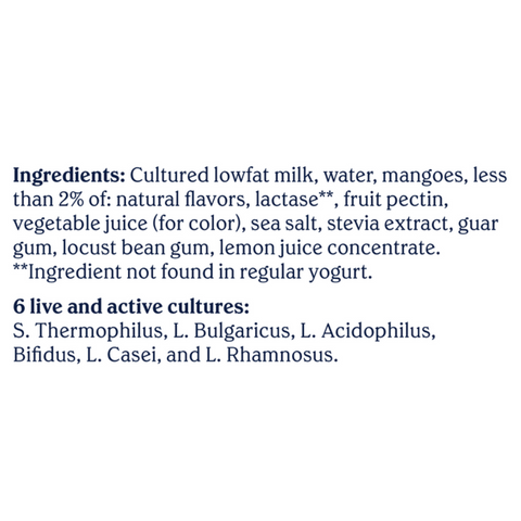 Chobani 20G Protein Low-Fat Greek Yogurt Mango, 6.7 oz