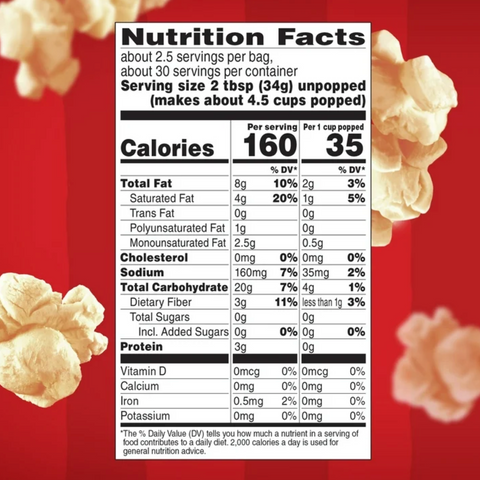 Orville Redenbachers Kettle Corn Popcorn, 3.28 oz. 12 Ct
