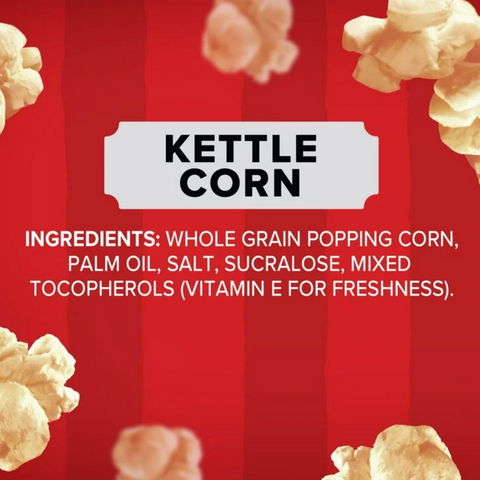 Orville Redenbachers Kettle Corn Popcorn, 3.28 oz. 12 Ct
