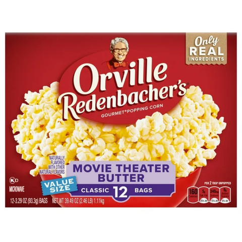 Orville Redenbacher’s Popcorn, Movie Theater Butter, 3.29 oz., 12 Ct