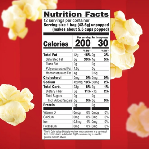 Orville Redenbacher’s Popcorn Mini Bags, Movie Theater Butter Flavor, 1.5 oz., 12 Ct