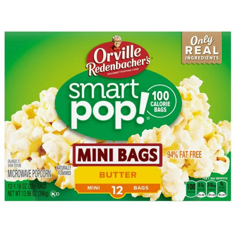 Orville Redenbacher’s Microwave Popcorn, SmartPop! Butter Flavor, 1.6 oz., 12 Ct