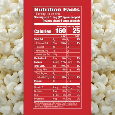 Orville Redenbacher’s Skinnygirl Butter & Sea Salt Popcorn, 1.5 oz., 10 Ct