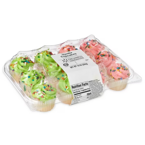Marketside Pastry Vanilla Mini Cupcakes, 12 Count