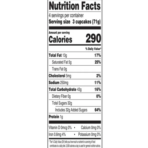 Marketside Pastry Vanilla Mini Cupcakes, 12 Count