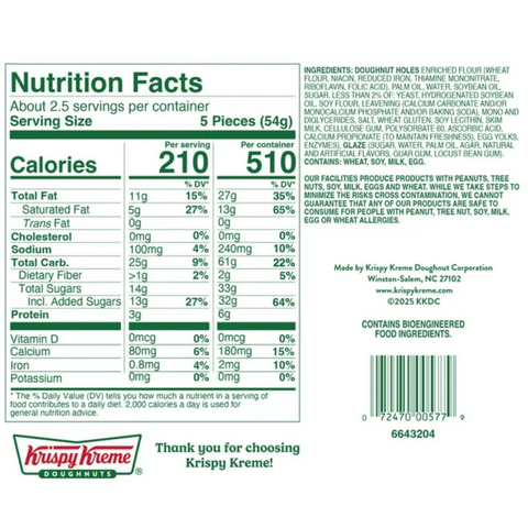 Krispy Kreme® Original Glazed® Doughnut Dots, 12 Count