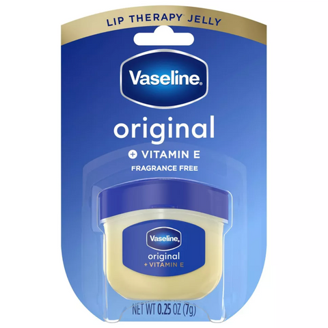 Vaseline Lip Therapy Mini Lip Balm, Original, Travel Size, 0.25oz