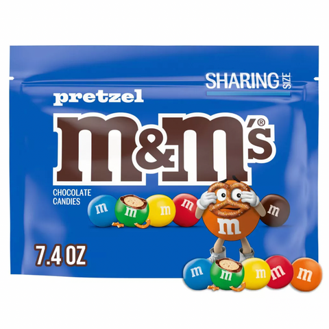 M&M's Sharing Size, Pretzel Chocolate, 7.4oz