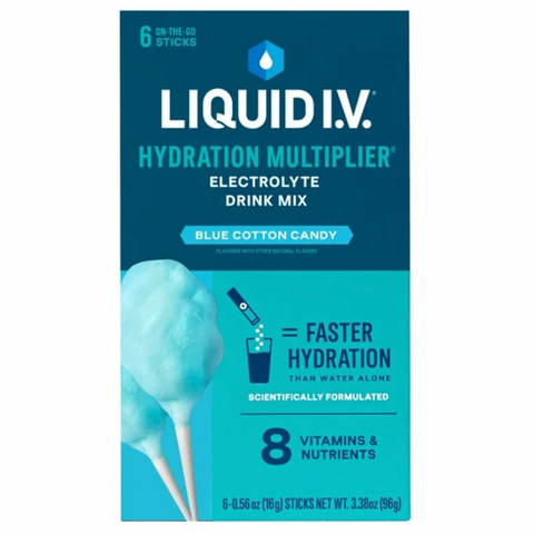 Liquid I.V.® Cotton Candy Hydration Multiplier® Powdered Electrolyte Drink Mix, 6 Count