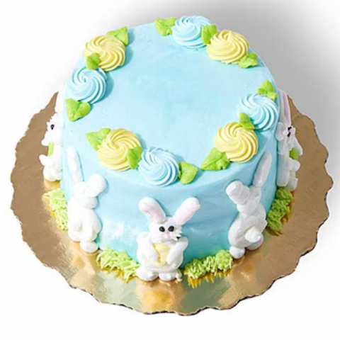Bunnies & Rosettes Mini Cake