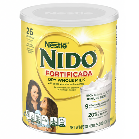 Nestle Nido Fortificada Dry Whole Milk Powder, 28.2 oz