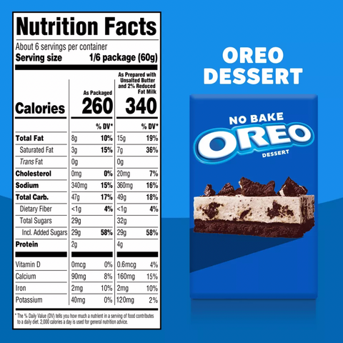 Jell-O No Bake Oreo Dessert, 12.6oz