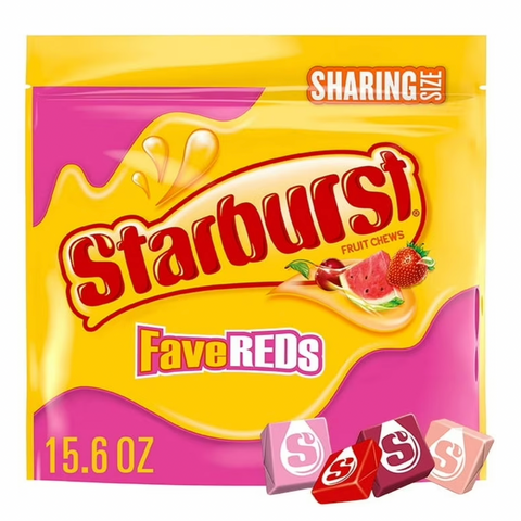 Starburst Favereds Fruit Chews Chewy Candy, Sharing Size, 15.6 oz