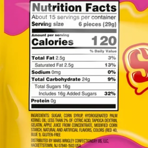 Starburst Favereds Fruit Chews Chewy Candy, Sharing Size, 15.6 oz
