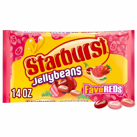 Starburst FaveREDs Jelly Beans Chewy Candy, 14 oz