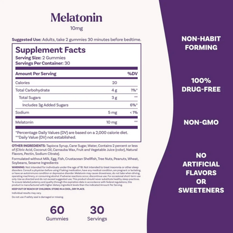 Natrol® 10mg Melatonin Gummies, Supplements for Sleeping, 60 Count