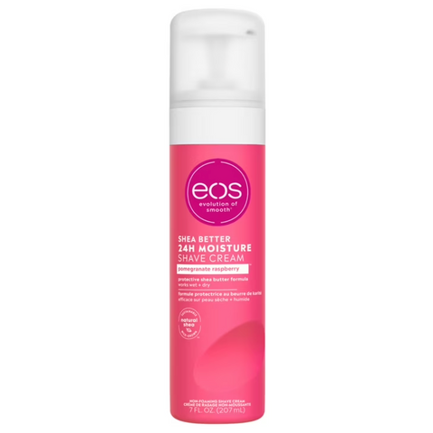 eos Shea Better Womens Shaving Cream, Pomegranate Raspberry, Smooth Skin Moisturizing Formula, 7 oz