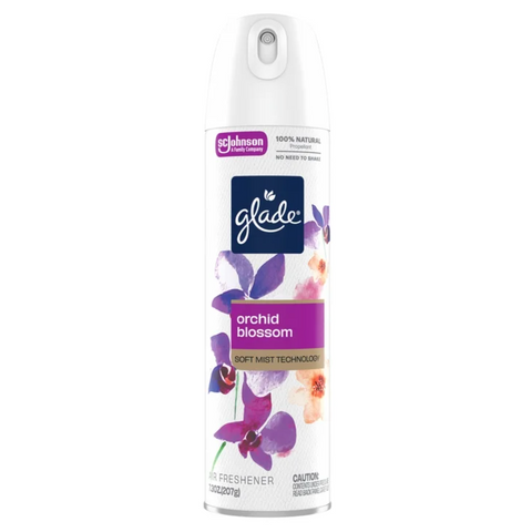 Glade® Odor Fighting Soft Mist Air Freshener Room Spray, Orchid Blossom, 7.3oz.