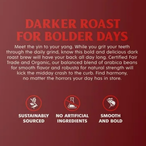 Death Wish Coffee, Organic and Fair Trade, Medium Roast, Single-Serve Coffee Pods, 18 Count