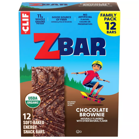 Zbar Chocolate Brownie Granola Bar Organic, 15.24oz, 12 Count