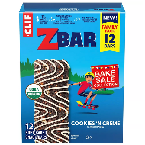 Zbar Cookies N' Crème Organic Granola Bars, 15.24oz, 12 Count