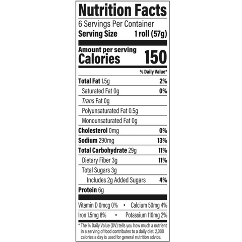 Arnold Honey Wheat Sandwich Thins, 6 Rolls