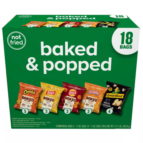 Frito Lay Baked & Popped Mix Variety Pack, 18 Ct