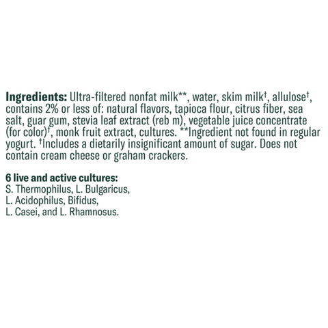 Chobani Zero Sugar Non-Fat Greek Yogurt Strawberry Cheesecake, 5.3 oz