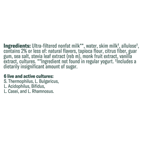 Chobani Zero Sugar Non-Fat Greek Yogurt Toasted Coconut Vanilla, 5.3 oz