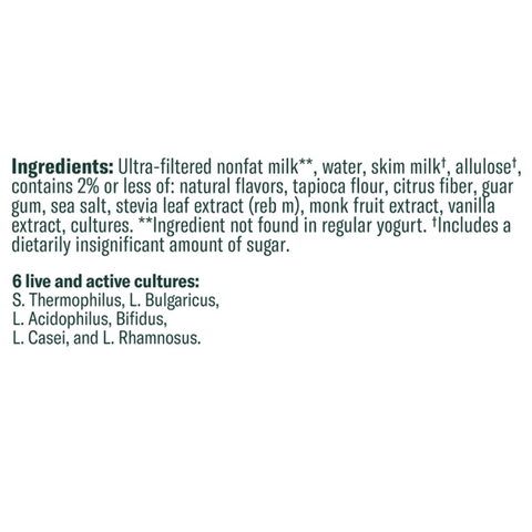 Chobani Zero Sugar Non-Fat Greek Yogurt Toasted Coconut Vanilla, 5.3 oz