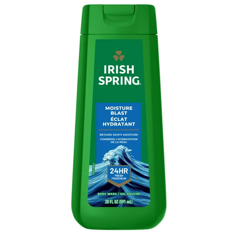 Irish Spring Mens Body Wash, Moisture Blast, 20 fl oz