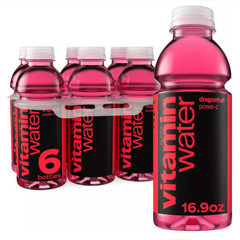 Vitaminwater Power-C, Dragonfruit, 16.9 fl oz, 6 Ct