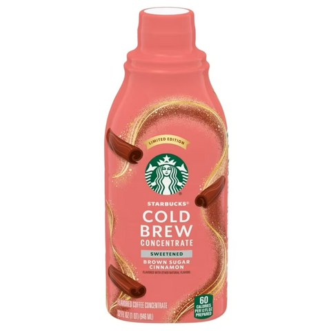 Starbucks Cold Brew Coffee, Brown Sugar Cinnamon, 32 oz